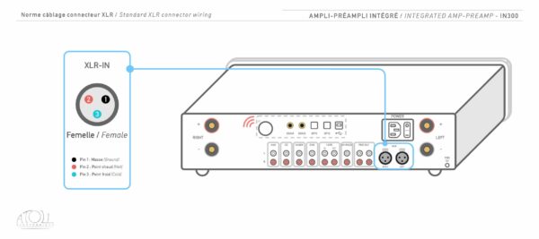 ATOLL IN 300 Schema XLR Anschluss