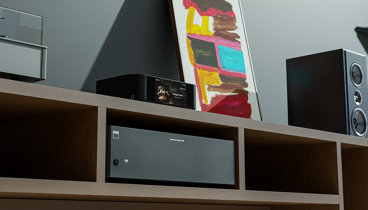 Bluesound Node Icon Musikstreamer im Wohnzimmer