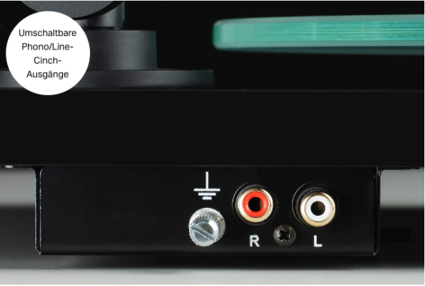 Pro-Ject T1 Evo Phono Anschlüsse